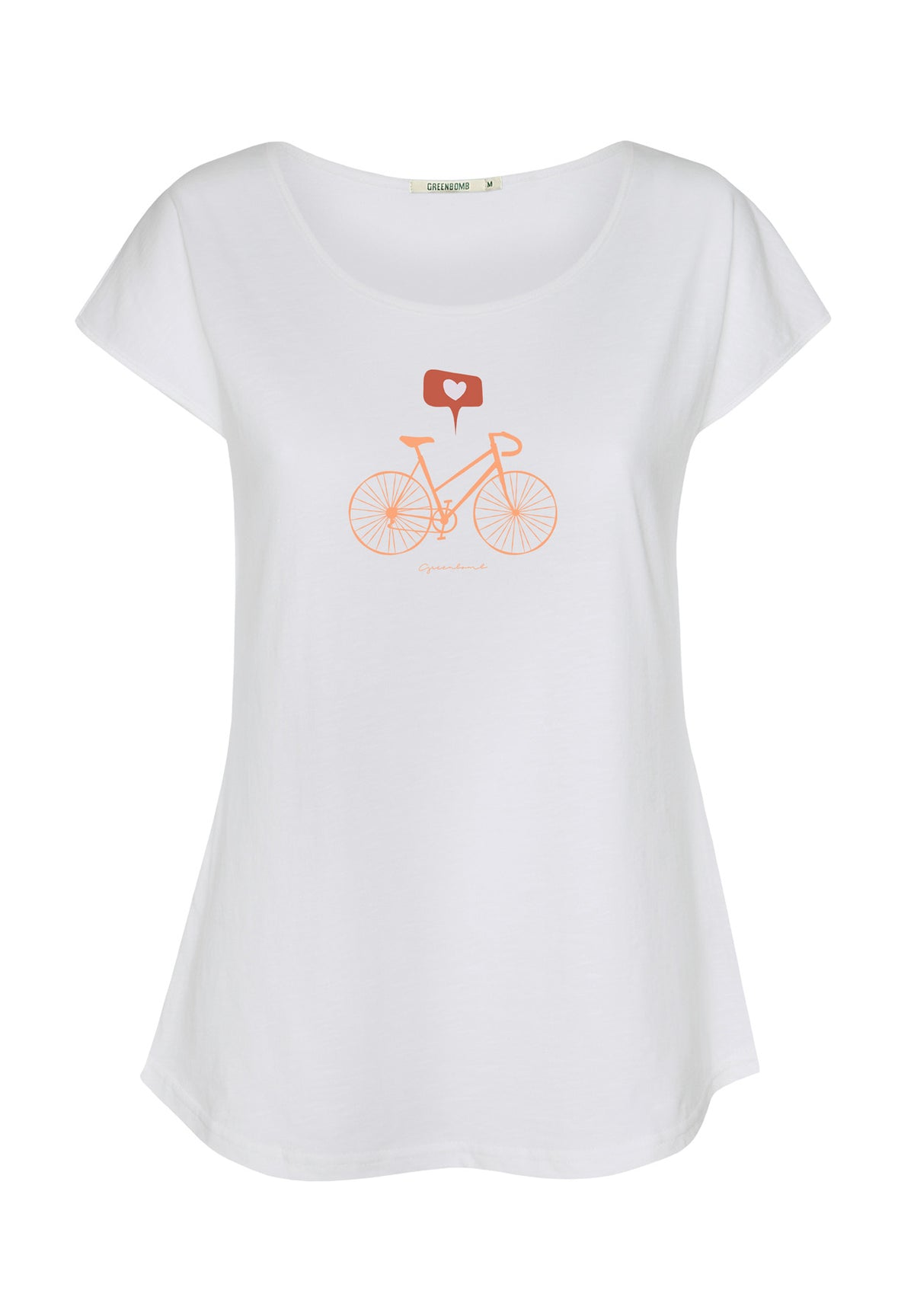 White: Lässiges T-Shirt aus Bio-Baumwolle für Damen [16919]