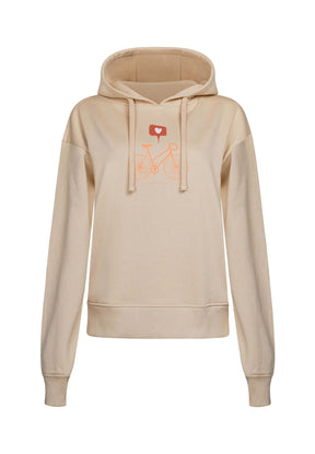 Braun:  Gemütlicher Hoodie aus Bio-Baumwoll Mix für Damen [16921]