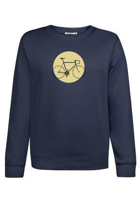 Navy: Gemütliches Sweatshirt aus Bio-Baumwolle für Damen [16947]