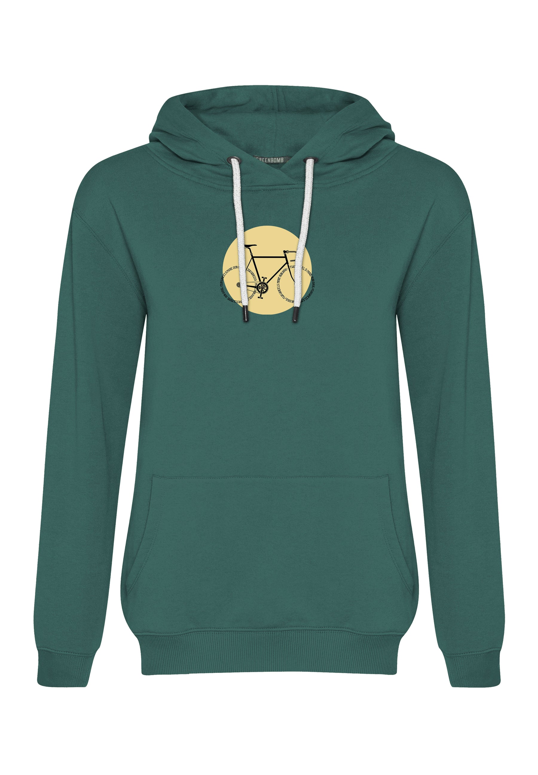 Jungle Green: Gemütlicher Hoodie aus Bio-Baumwolle für Damen [16948]