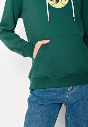 Grün:  Gemütlicher Hoodie aus Bio-Baumwolle für Damen [16953]