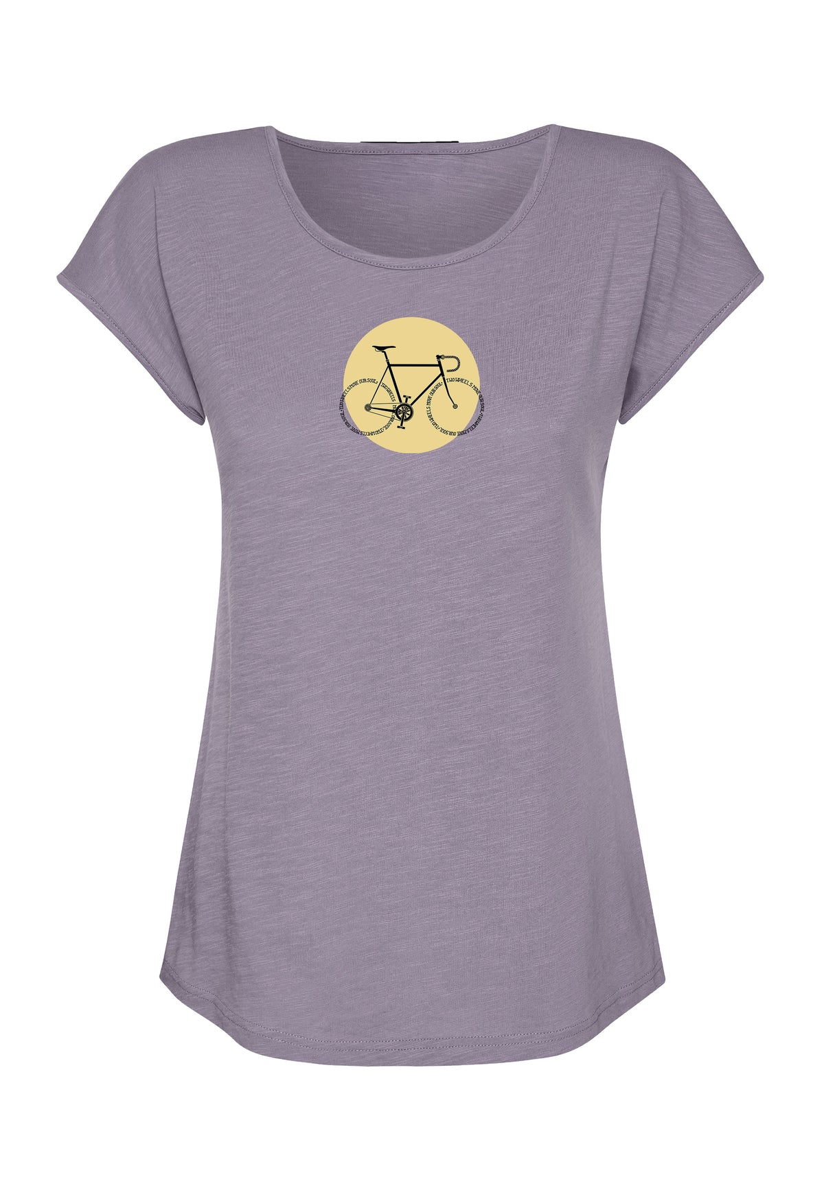 Lilac: Lässiges T-Shirt aus Bio-Baumwolle für Damen [16954]