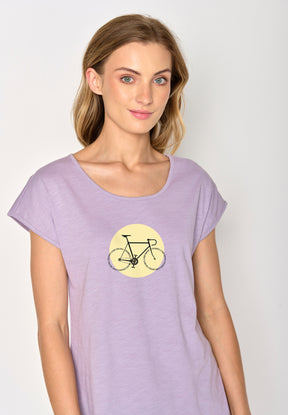 Lila:  Sportliches T-Shirt aus Bio-Baumwolle für Damen [16958]