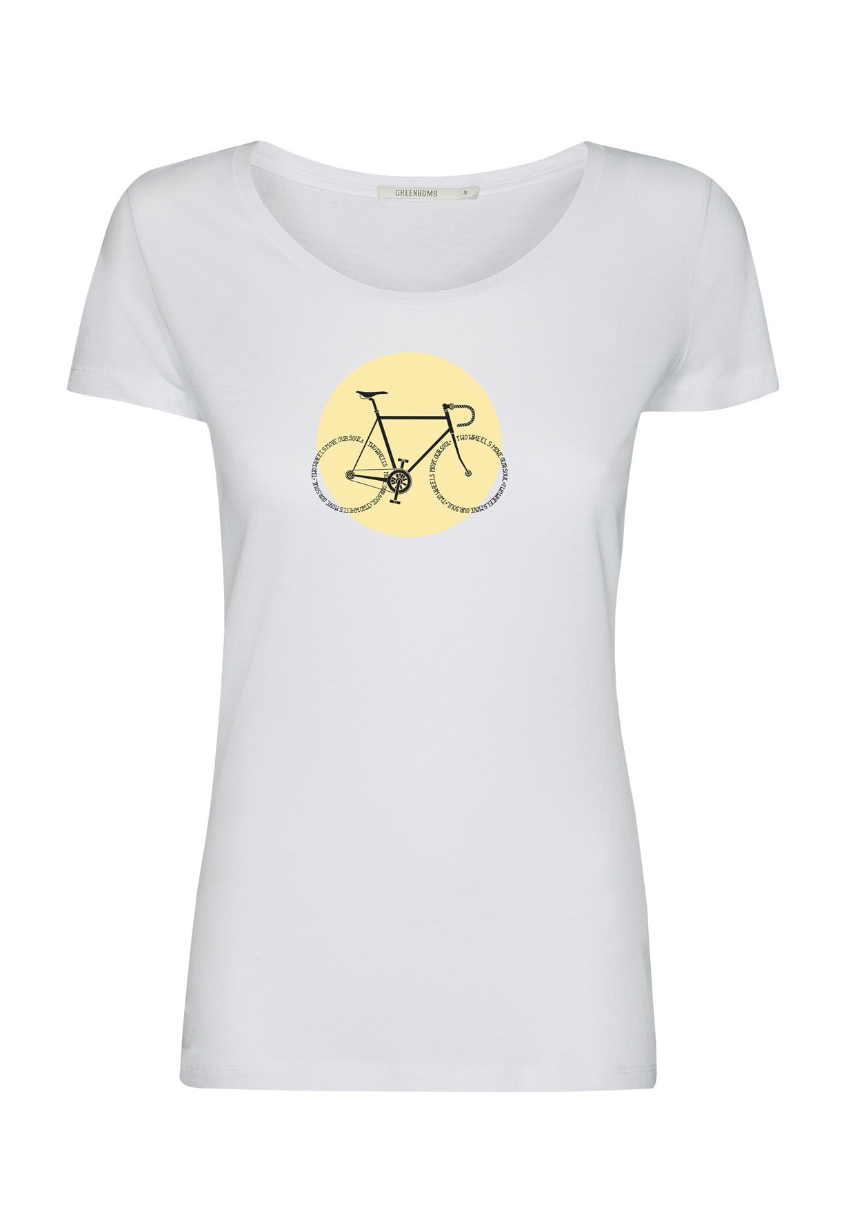 Weiß:  Lässiges T-Shirt aus Bio-Baumwolle für Damen [16962]