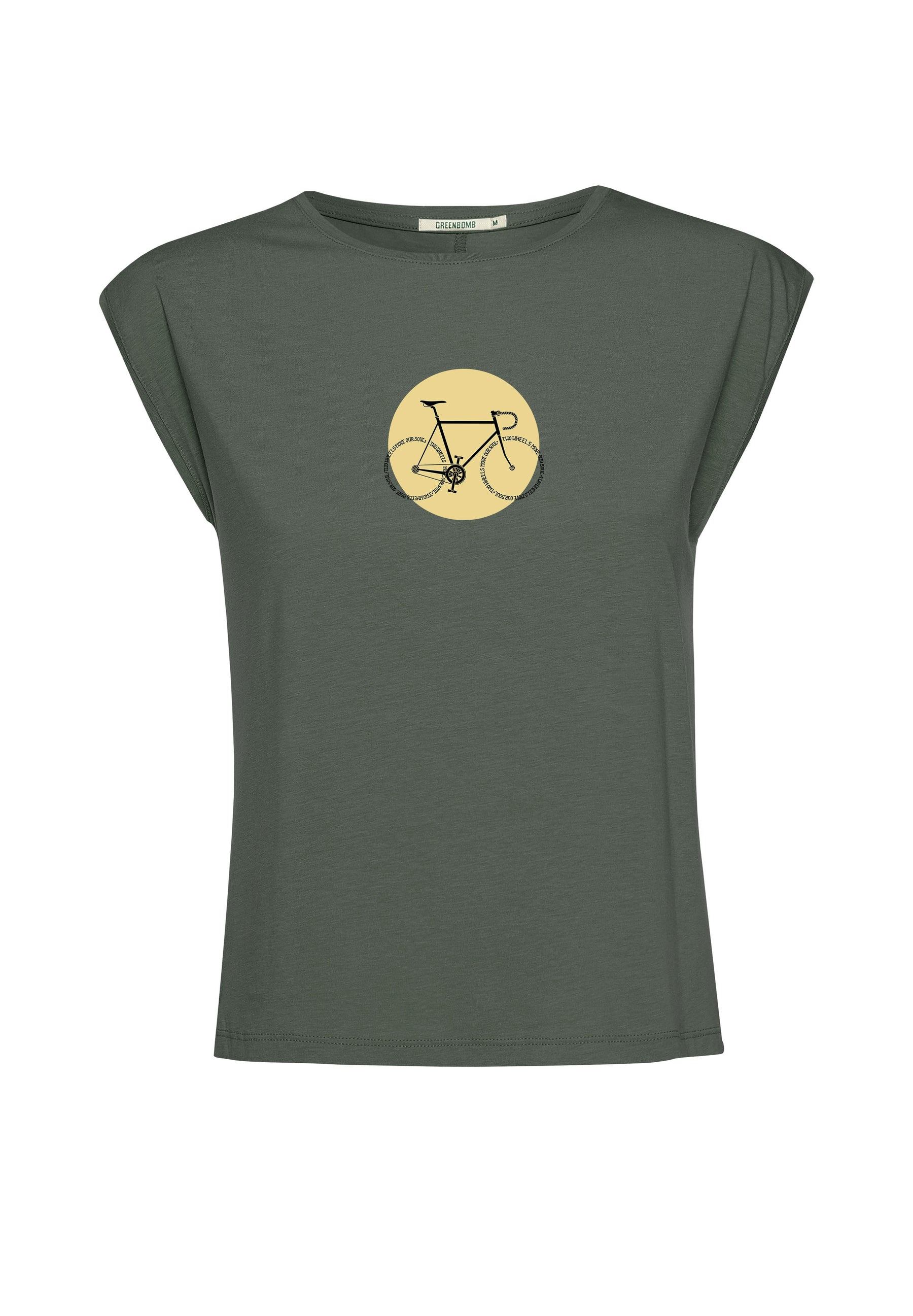 Dirty Olive: Lässiges Shirt aus LENZING™ TENCEL™ Mix für Damen [16968]