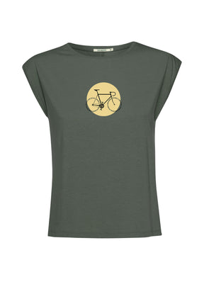 Grün:  Lässiges Shirt aus LENZING™ TENCEL™ Mix für Damen [16968]