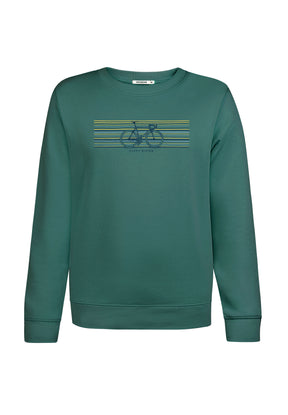Jungle Green: Gemütliches Sweatshirt aus Bio-Baumwolle für Damen [16974]