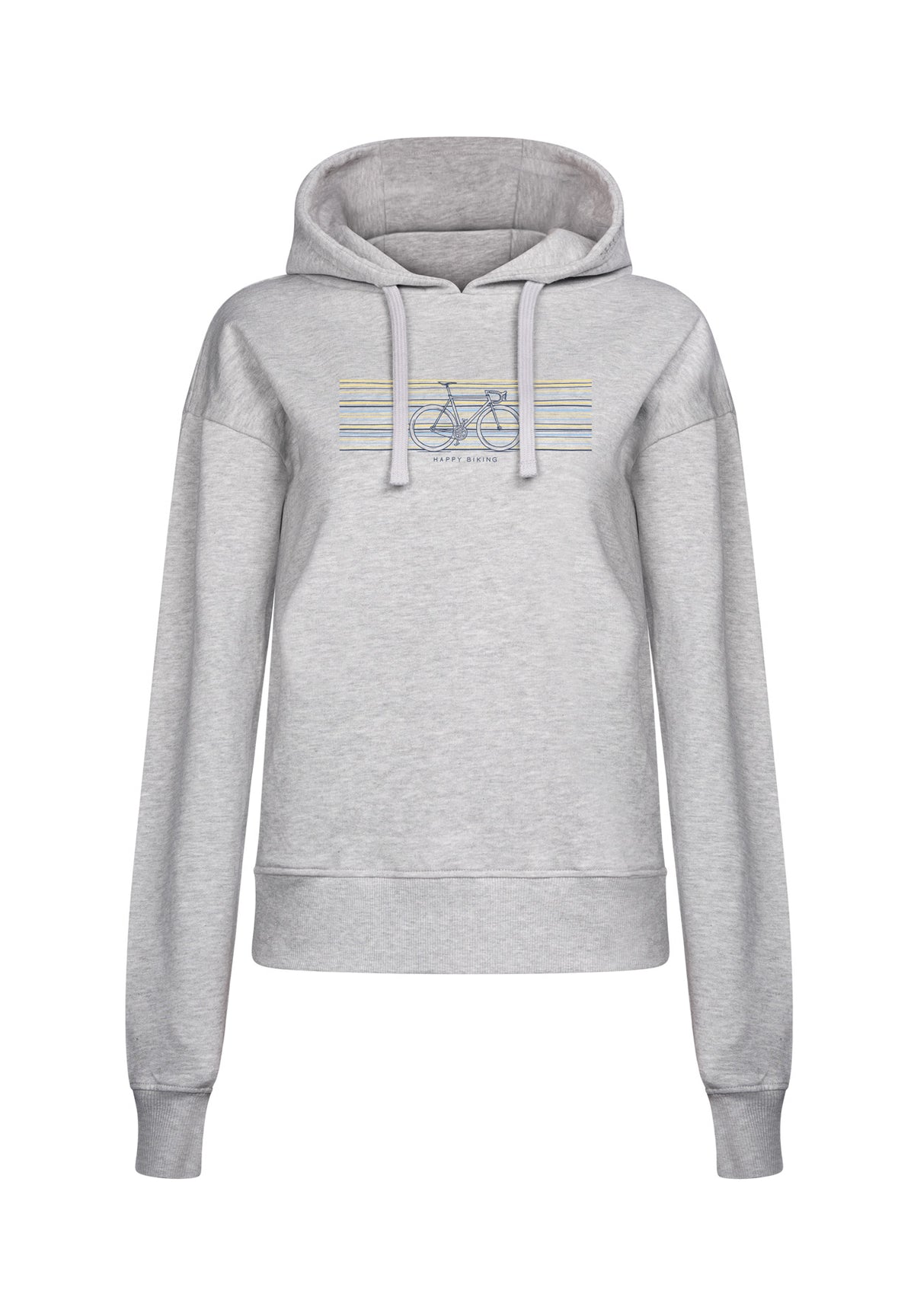 Heather Grey: Gemütlicher Hoodie aus Bio-Baumwoll Mix für Damen [16991]