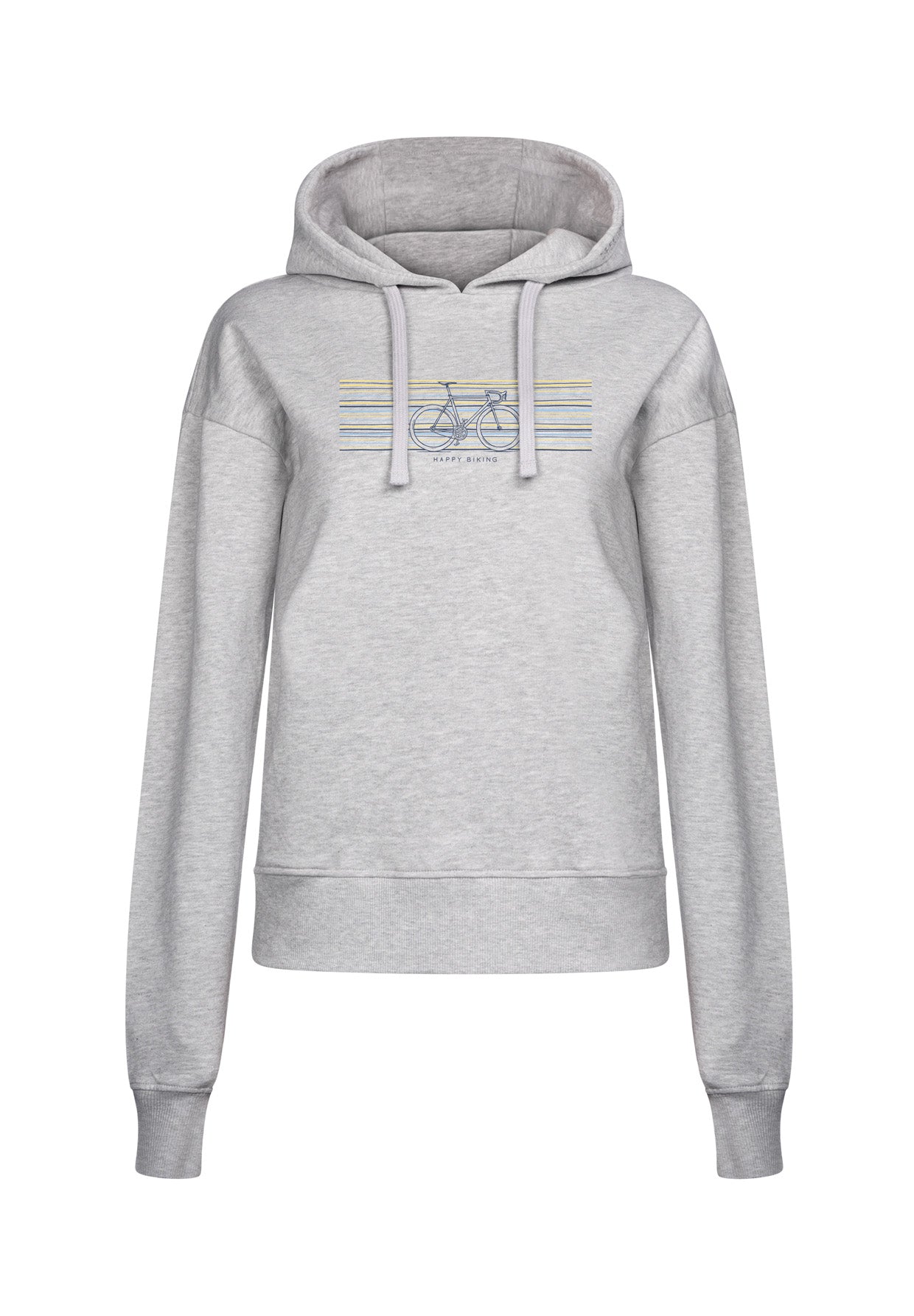Grau:  Gemütlicher Hoodie aus Bio-Baumwoll Mix für Damen [16991]