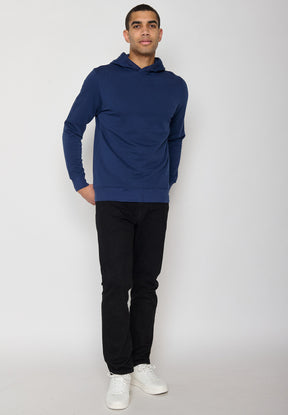 Navy: Kuschliger Hoodie aus Bio-Baumwolle für Herren [16]