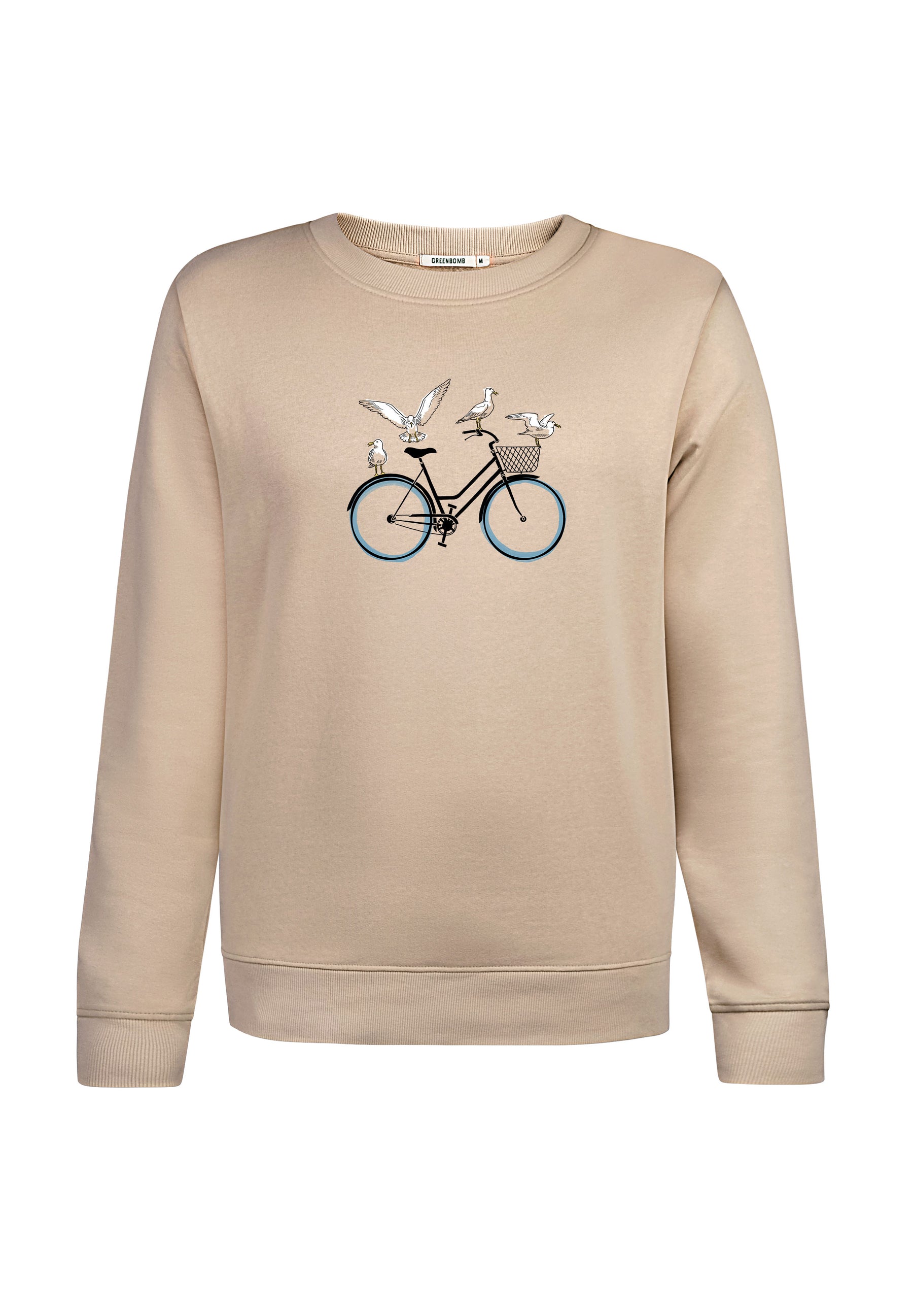 Braun:  Gemütliches Sweatshirt aus Bio-Baumwolle für Damen [17008]