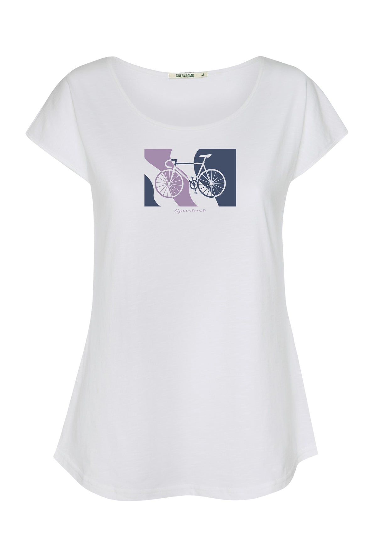 White: Lässiges T-Shirt aus Bio-Baumwolle für Damen [17073]
