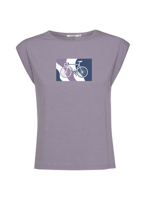 Lila:  Lässiges Shirt aus LENZING™ TENCEL™ Mix für Damen [17090]