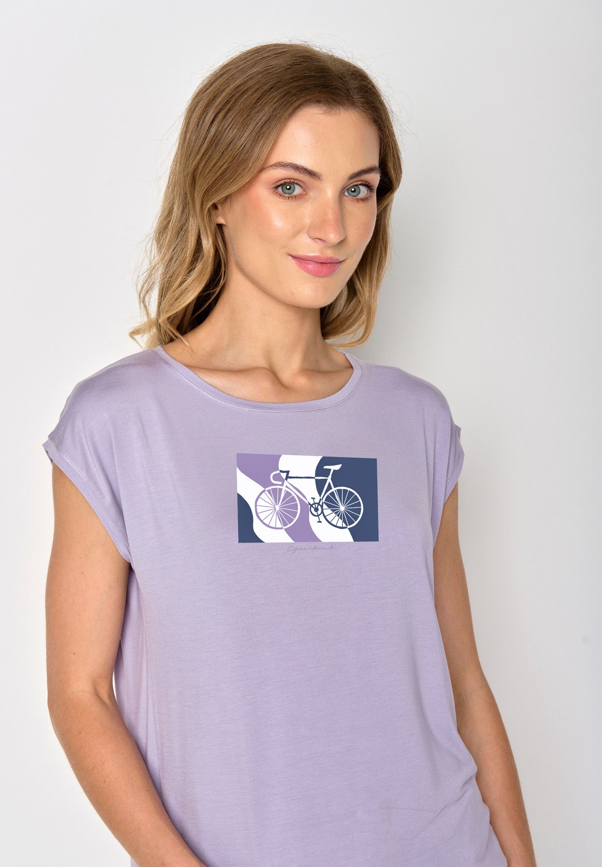 Lila:  Lässiges Shirt aus LENZING™ TENCEL™ Mix für Damen [17095]