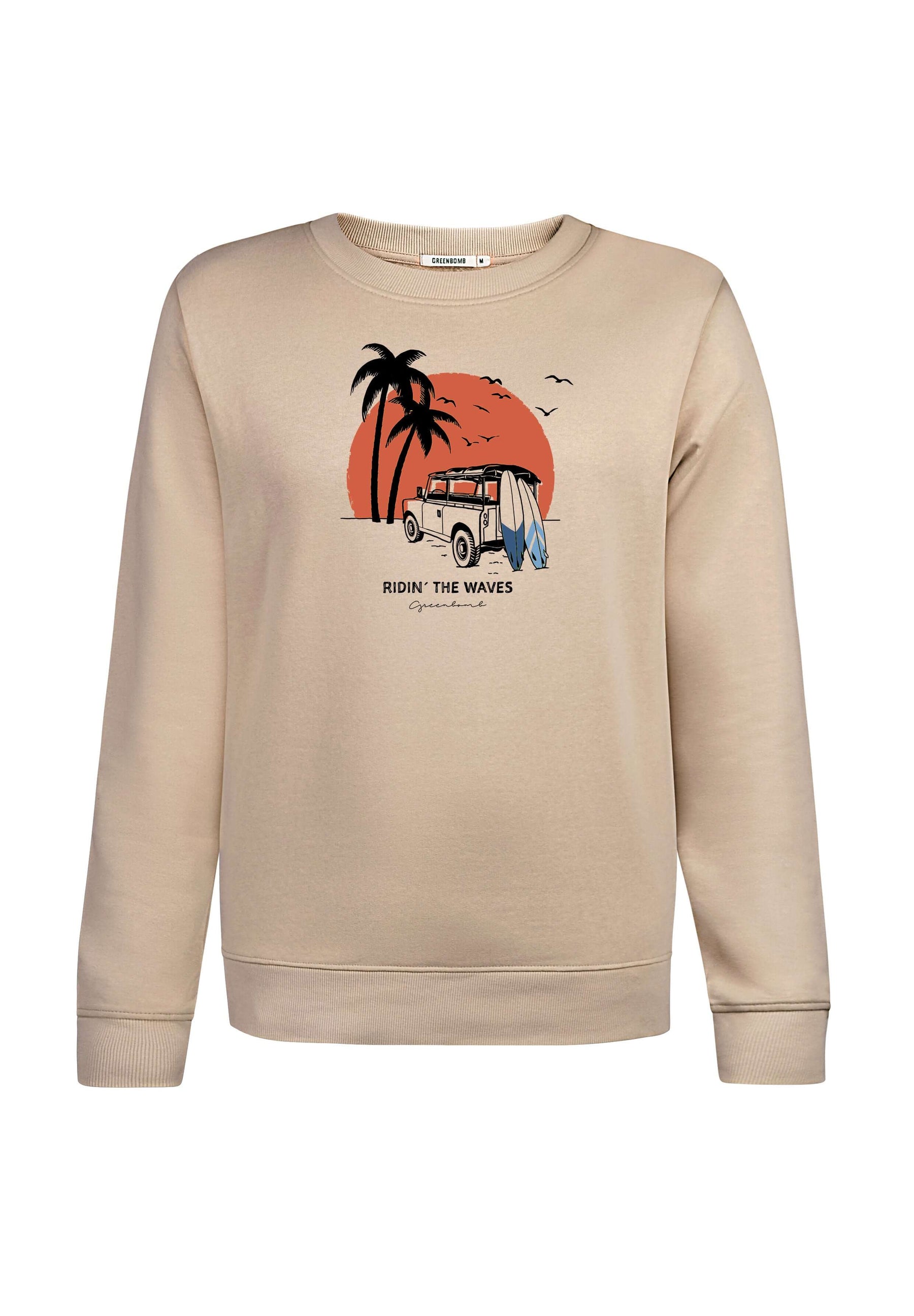 Braun:  Gemütliches Sweatshirt aus Bio-Baumwolle für Damen [17097]
