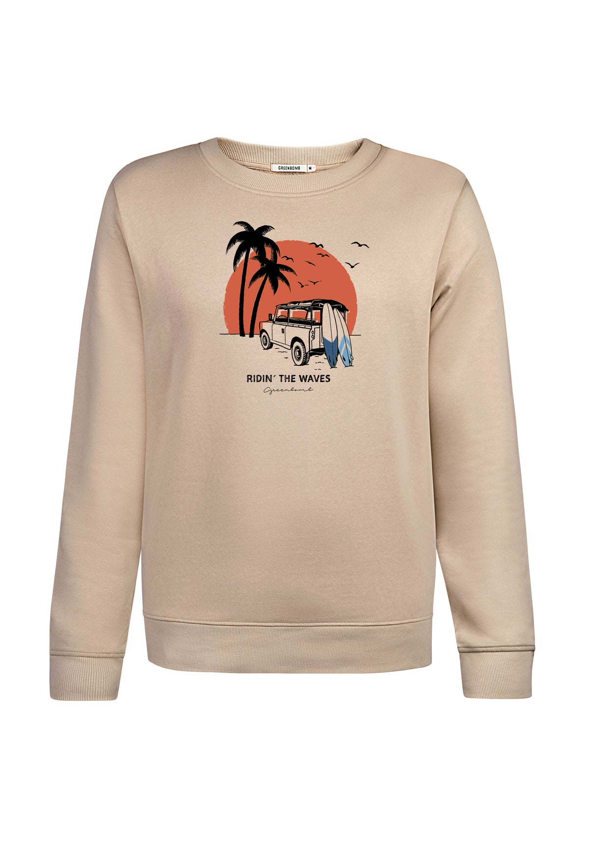 Latte: Gemütliches Sweatshirt aus Bio-Baumwolle für Damen [17097]