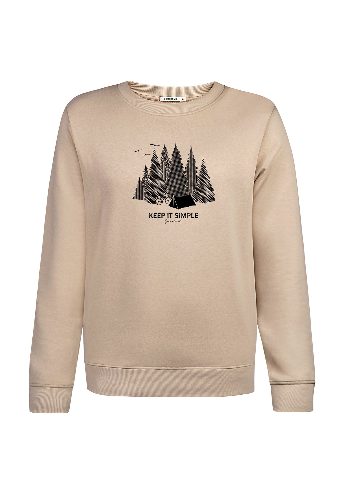 Latte: Gemütliches Sweatshirt aus Bio-Baumwolle für Damen [17146]