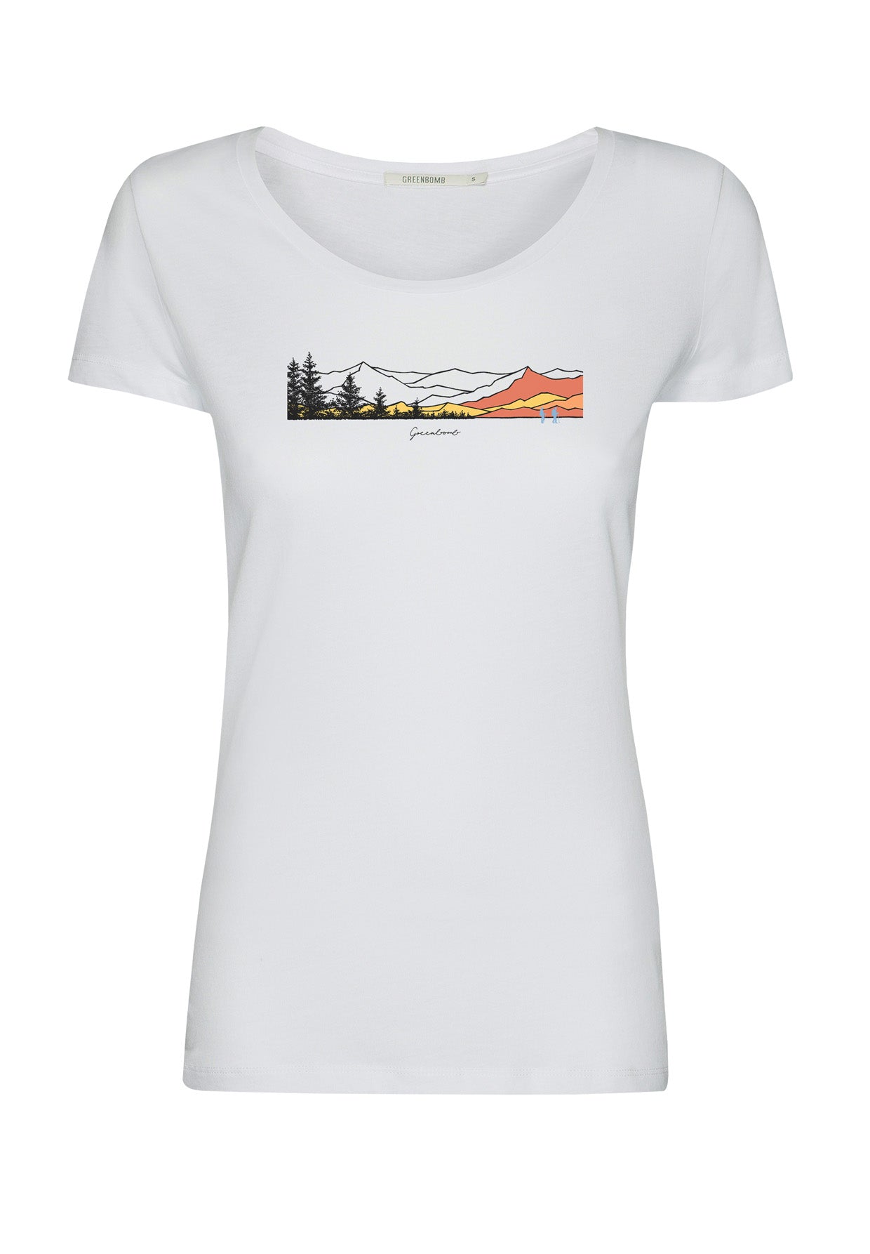 White: Sportliches T-Shirt aus Bio-Baumwolle für Damen [17296]