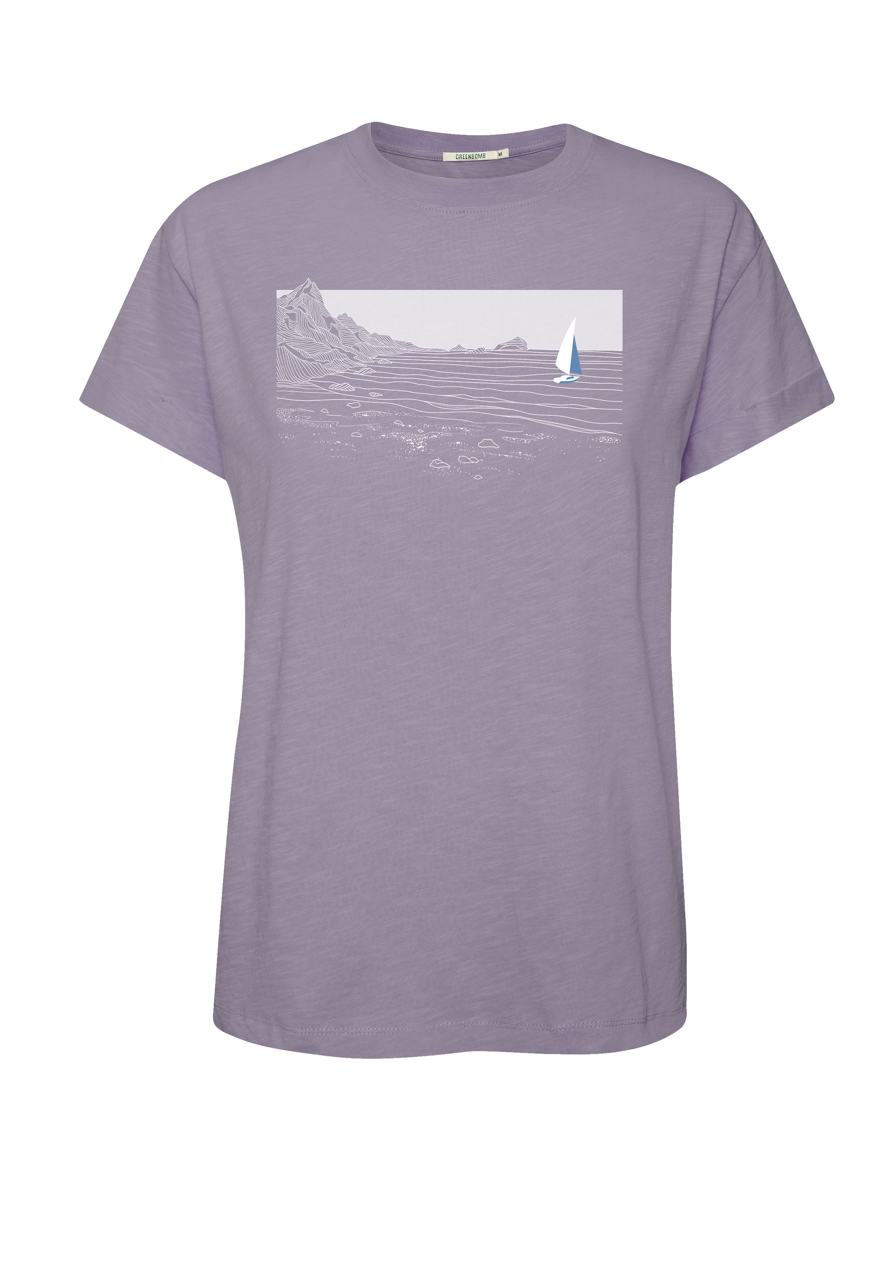 Lila:  Lässiges T-Shirt aus Bio-Baumwolle für Damen [17324]