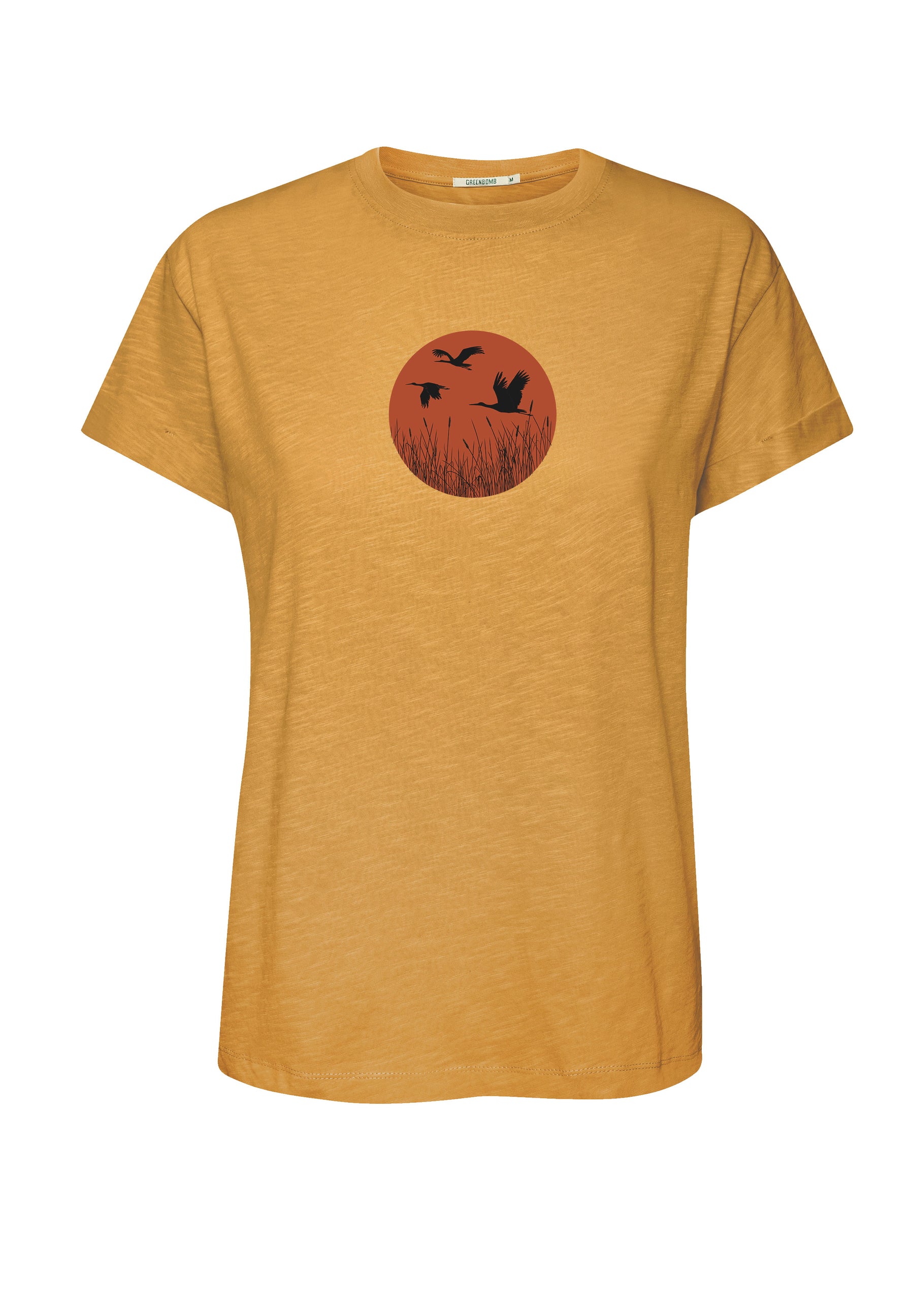 Gelb:  Lässiges T-Shirt aus Bio-Baumwolle für Damen [17351]