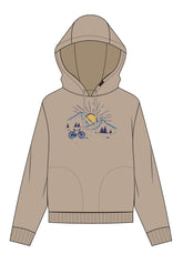 Braun:  Gemütlicher Hoodie aus Bio-Baumwoll Mix für Damen [17367]