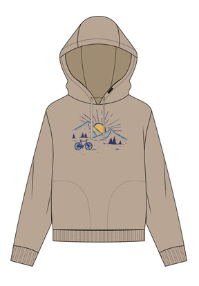 Braun:  Gemütlicher Hoodie aus Bio-Baumwoll Mix für Damen [17367]