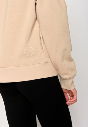 Braun:  Gemütlicher Hoodie aus Bio-Baumwoll Mix für Damen [17373]
