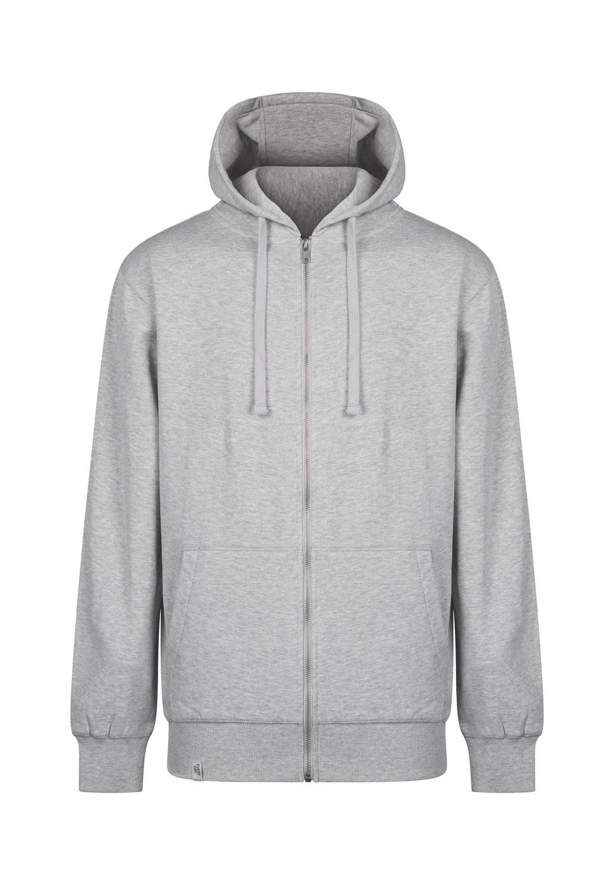 Grau:  Sportliche Zipjacke aus Bio-Baumwolle für Herren [17385]