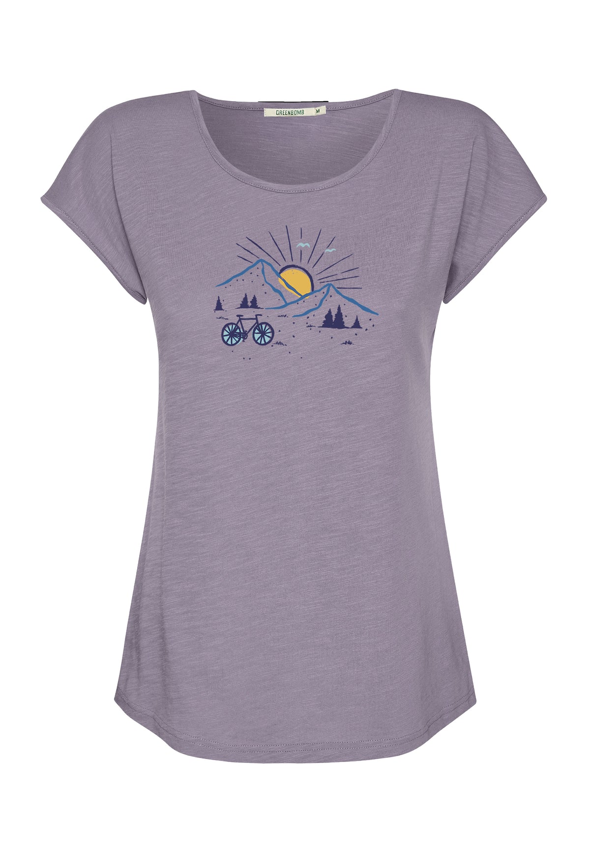 Lilac: Lässiges T-Shirt aus Bio-Baumwolle für Damen [17386]