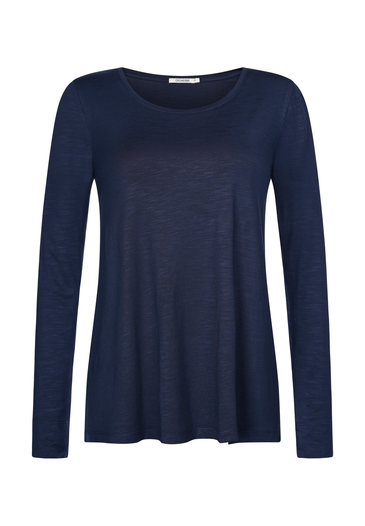 Blau:  Lässiges Longsleeve aus Viskose (LENZING™ ECOVERO™) Mix für Damen [17407]