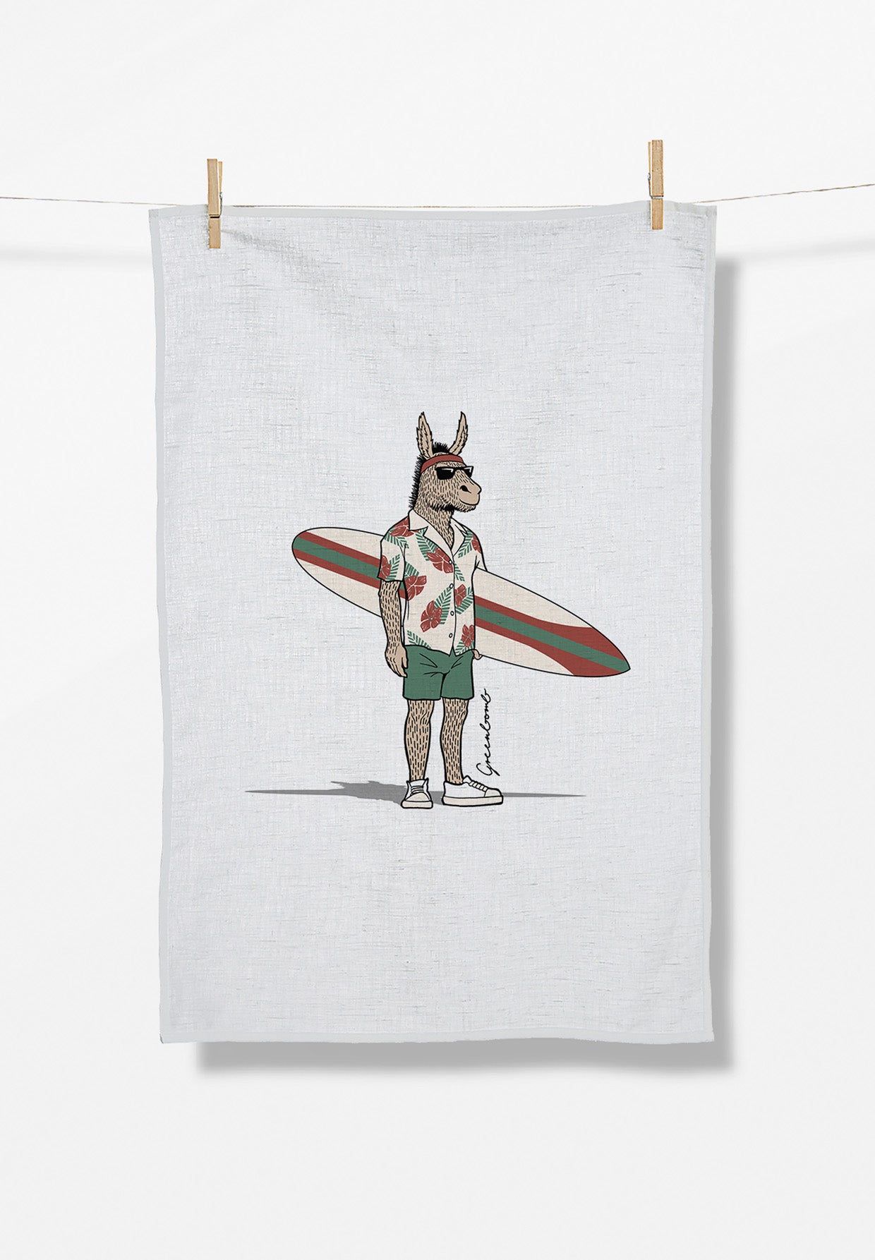 White: Praktisches Geschirrtuch aus Bio-Baumwolle für Unisex [17422]