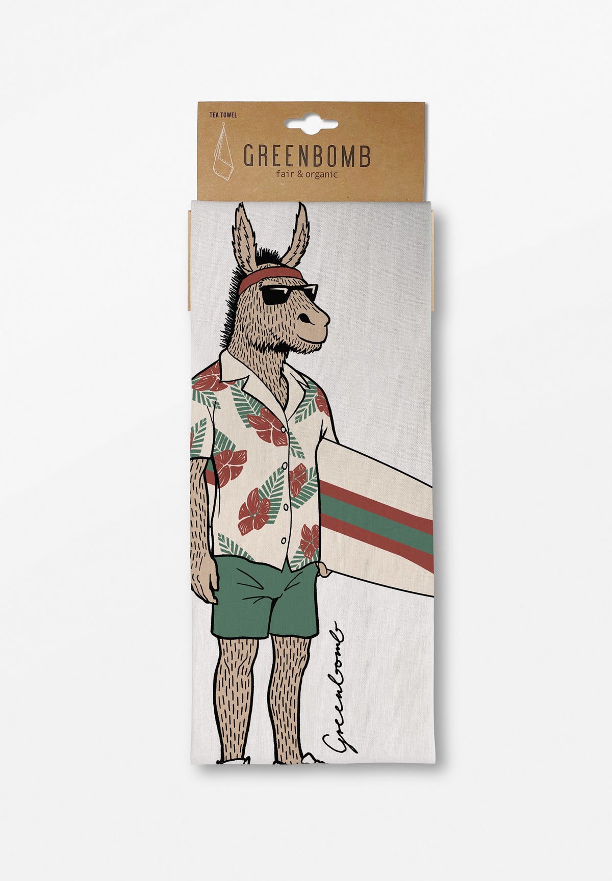 White: Praktisches Geschirrtuch aus Bio-Baumwolle für Unisex [17423]