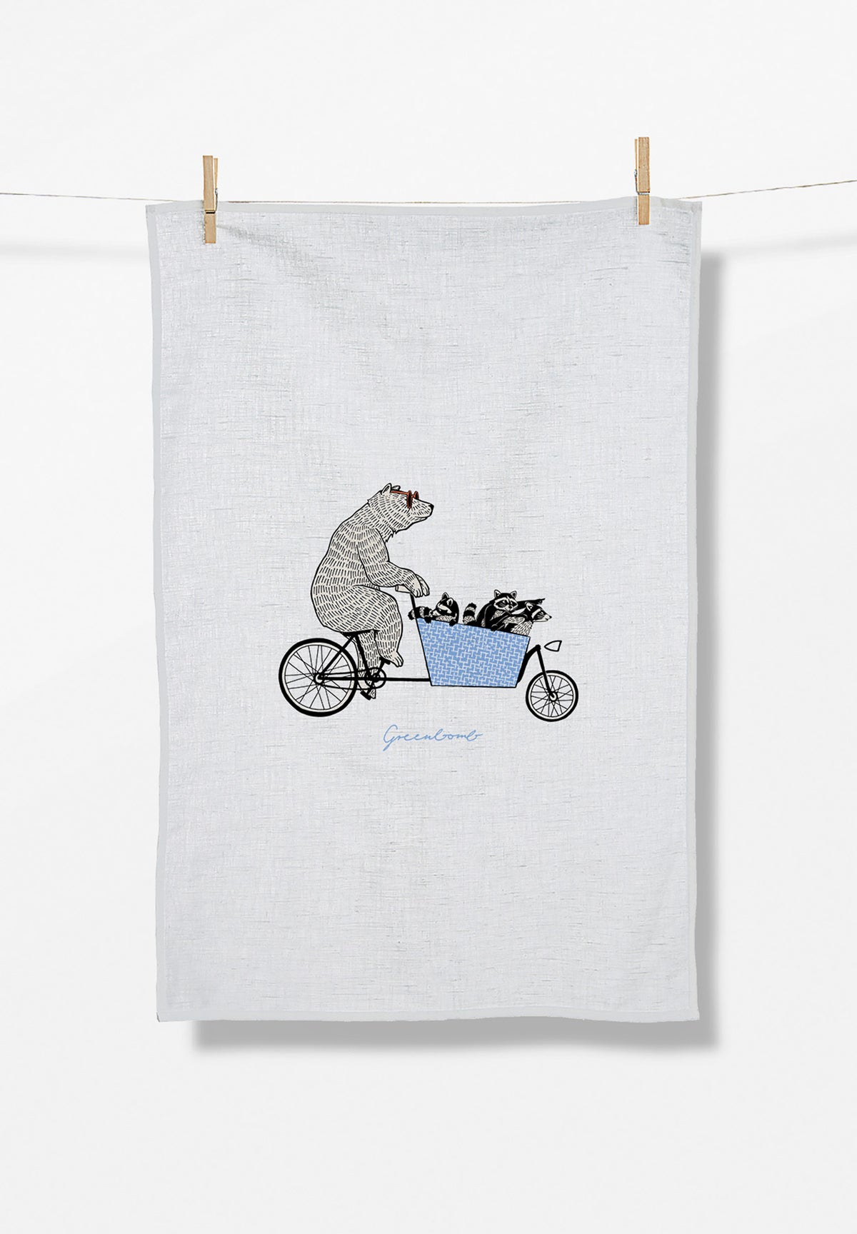 White: Praktisches Geschirrtuch aus Bio-Baumwolle für Unisex [17426]