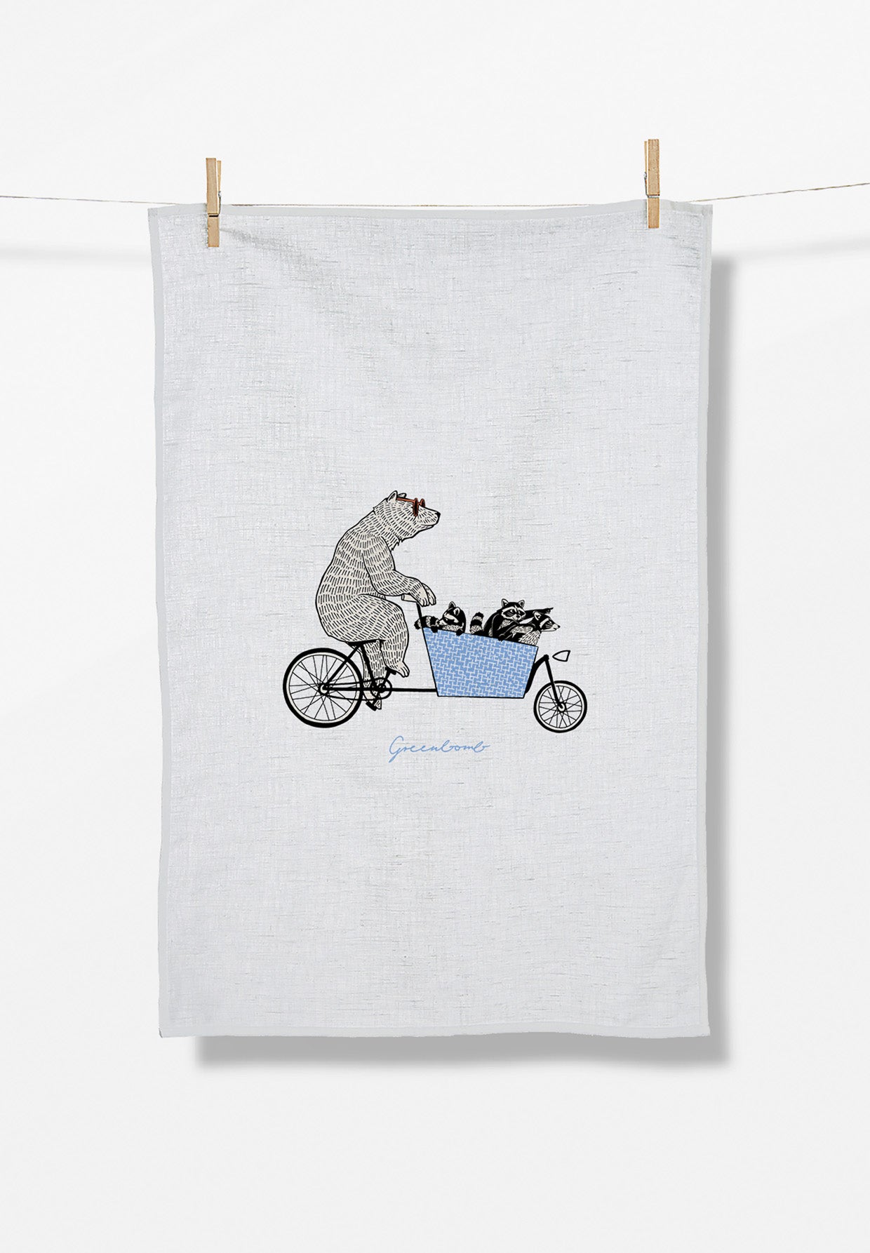 White: Praktisches Geschirrtuch aus Bio-Baumwolle für Unisex [17426]