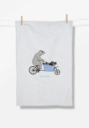 White: Praktisches Geschirrtuch aus Bio-Baumwolle für Unisex [17426]