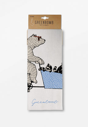 White: Praktisches Geschirrtuch aus Bio-Baumwolle für Unisex [17427]