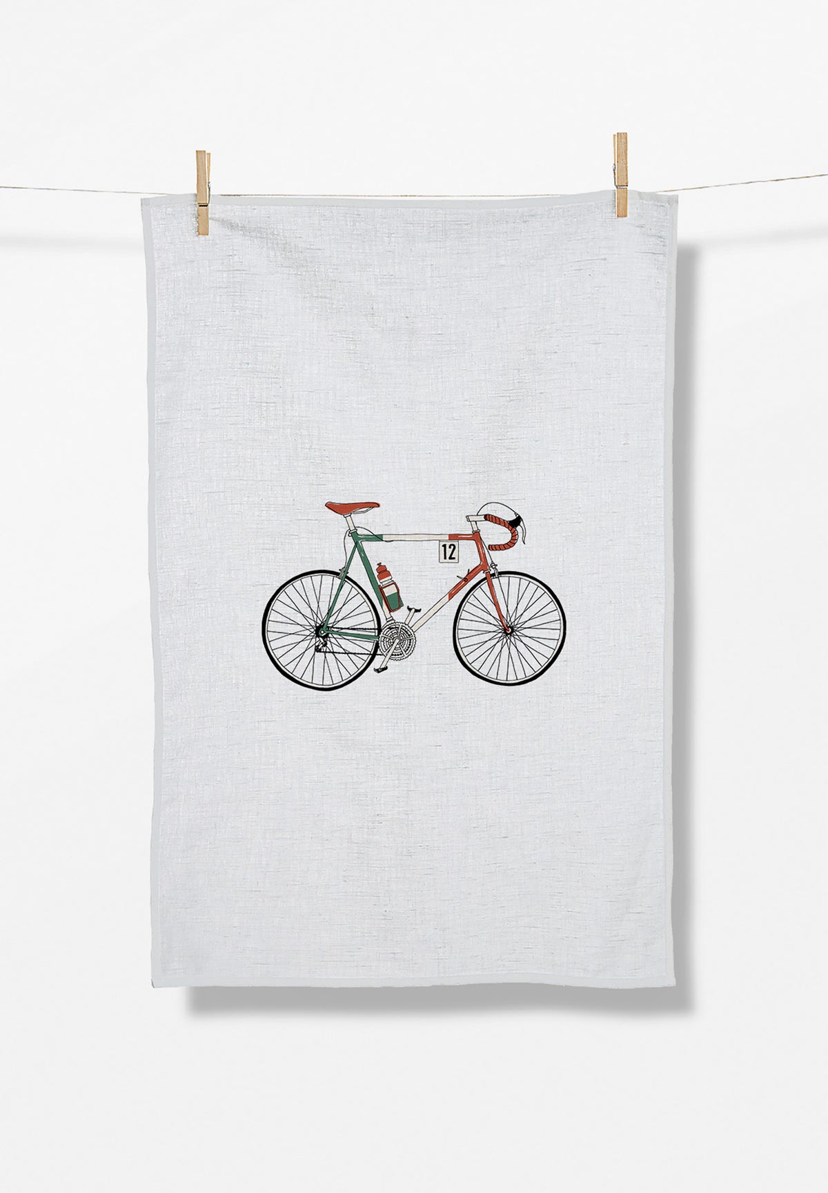 White: Praktisches Geschirrtuch aus Bio-Baumwolle für Unisex [17430]