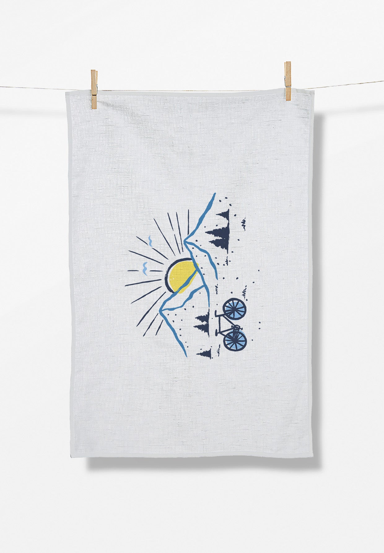 White: Praktisches Geschirrtuch aus Bio-Baumwolle für Unisex [17446]