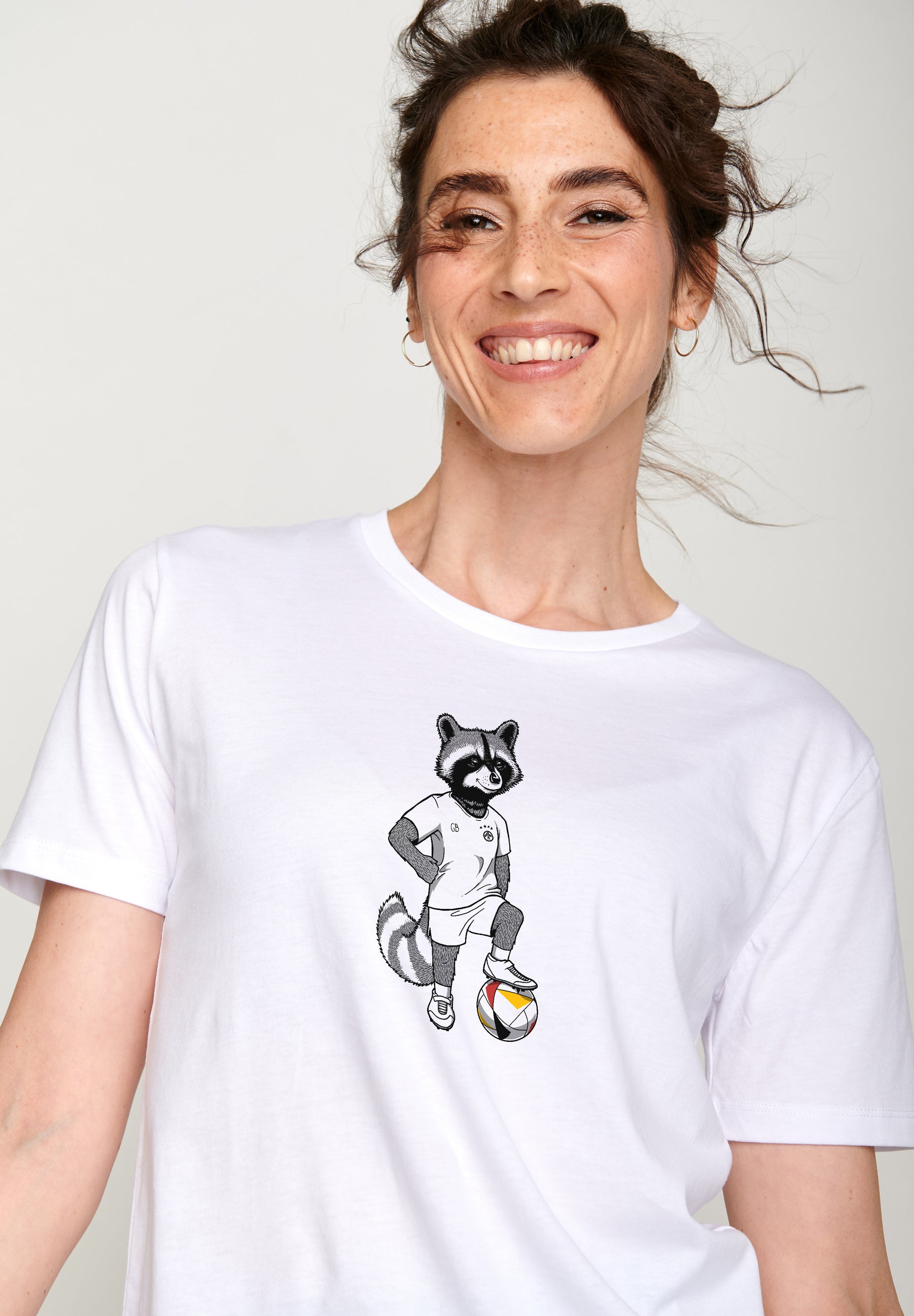 Weiß:  Sportliches T-Shirt aus Bio-Baumwolle für Herren [17450]