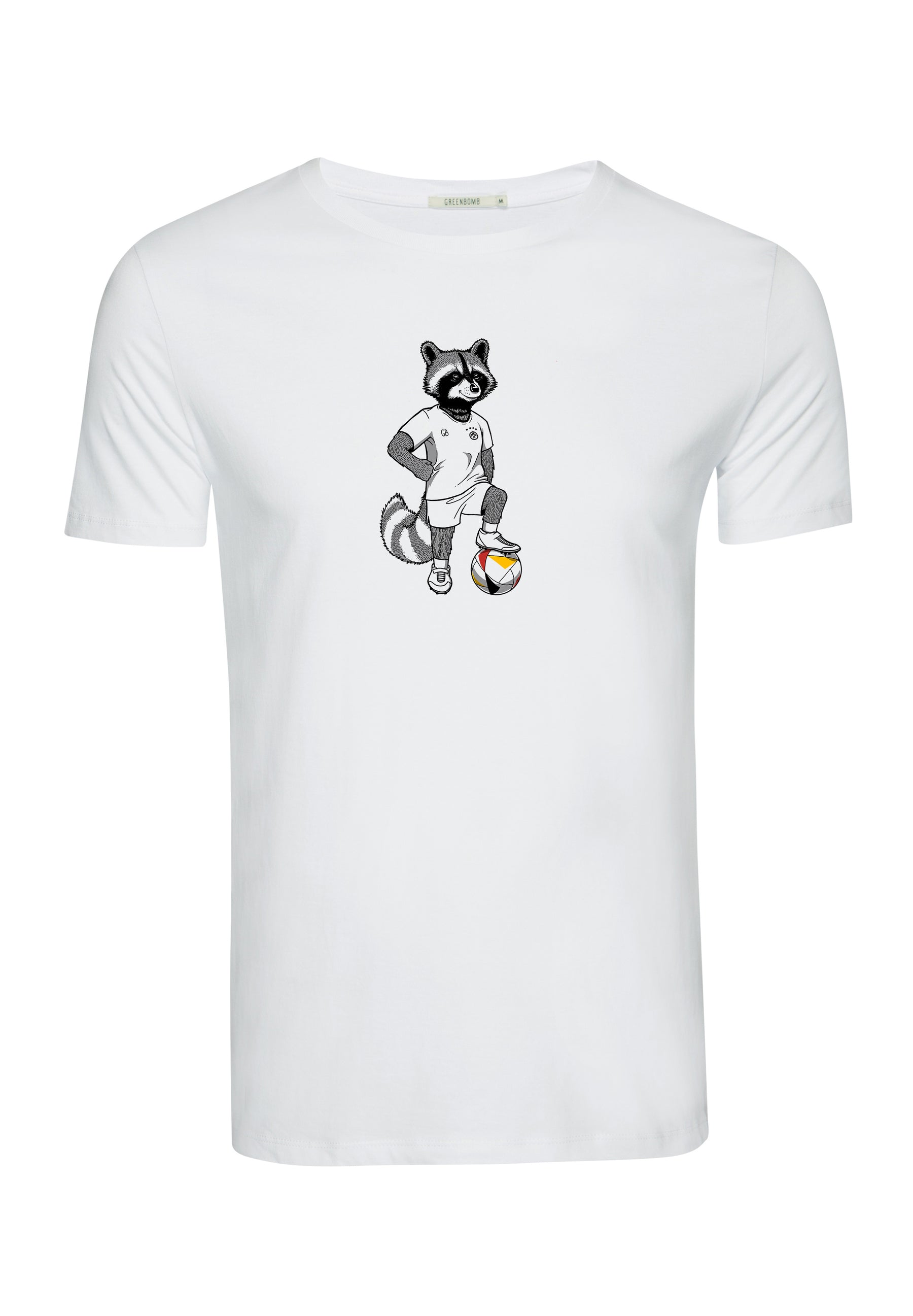 Weiß:  Sportliches T-Shirt aus Bio-Baumwolle für Herren [17451]