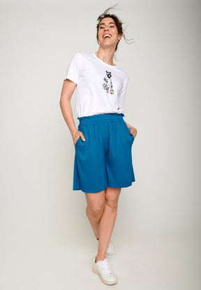 Weiß:  Sportliches T-Shirt aus Bio-Baumwolle für Herren [17453]