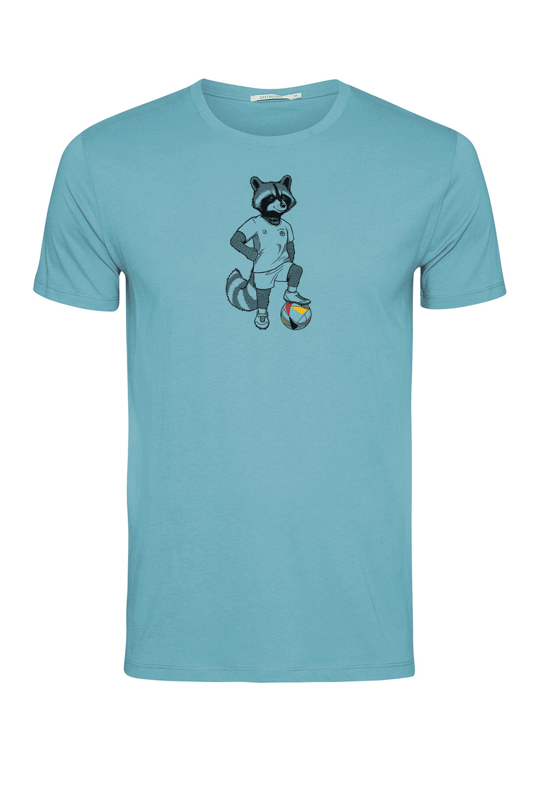 Blau:  Sportliches T-Shirt aus Bio-Baumwolle für Herren [17456]