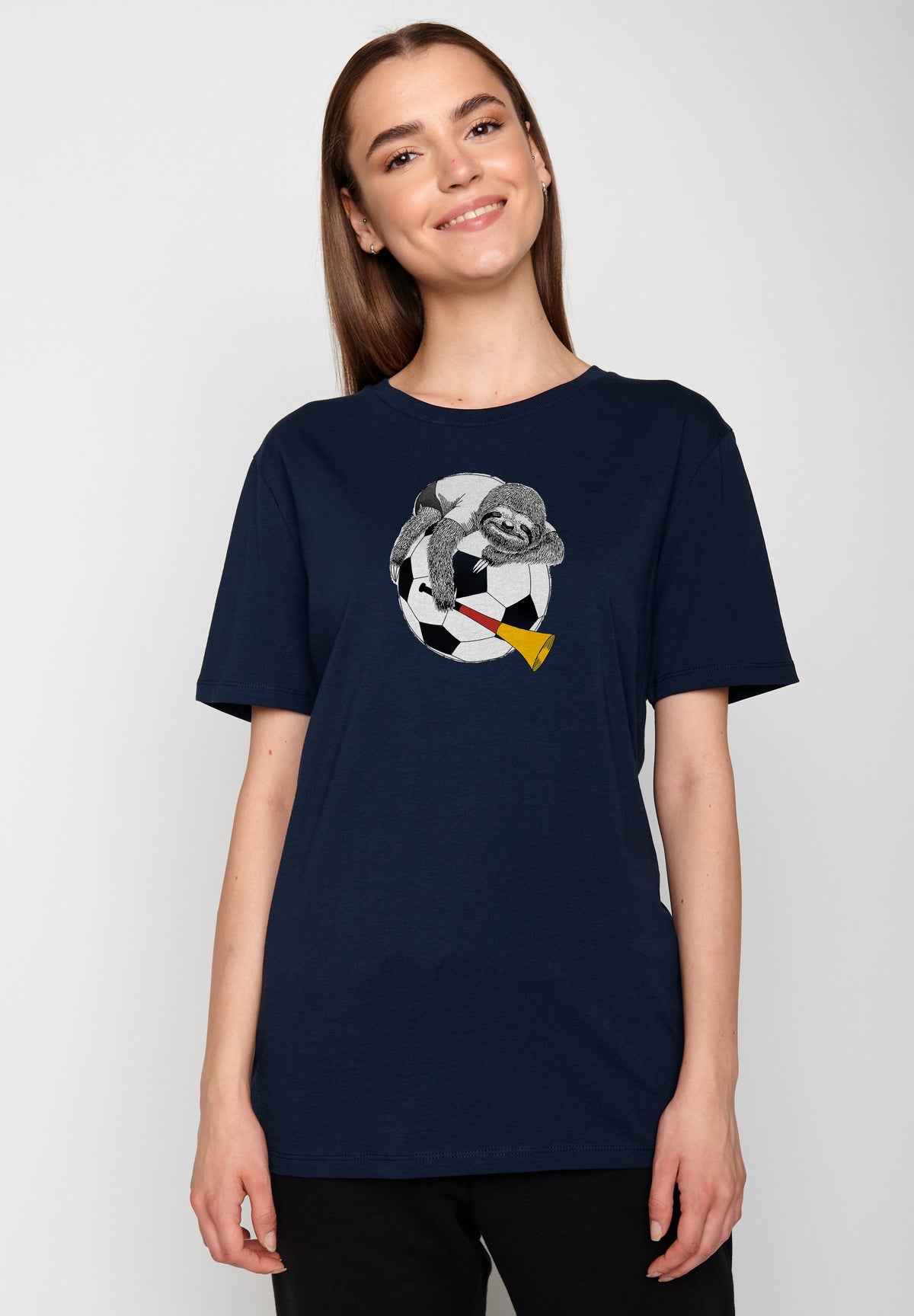Blau:  Sportliches T-Shirt aus Bio-Baumwolle für Herren [17460]