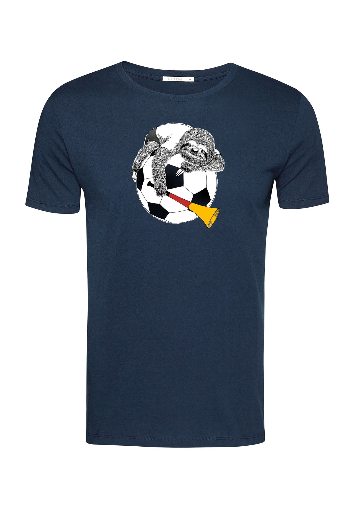 Navy: Sportliches T-Shirt aus Bio-Baumwolle für Herren [17461]