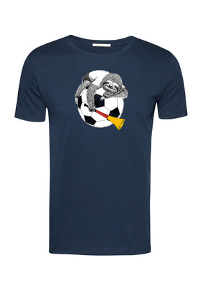 Navy: Sportliches T-Shirt aus Bio-Baumwolle für Herren [17461]