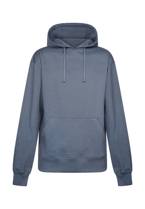 Vintage Blue: Gemütlicher Hoodie aus Bio-Baumwolle für Herren [17499]