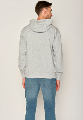 Heather Grey: Gemütlicher Hoodie aus Bio-Baumwolle für Herren [17509]
