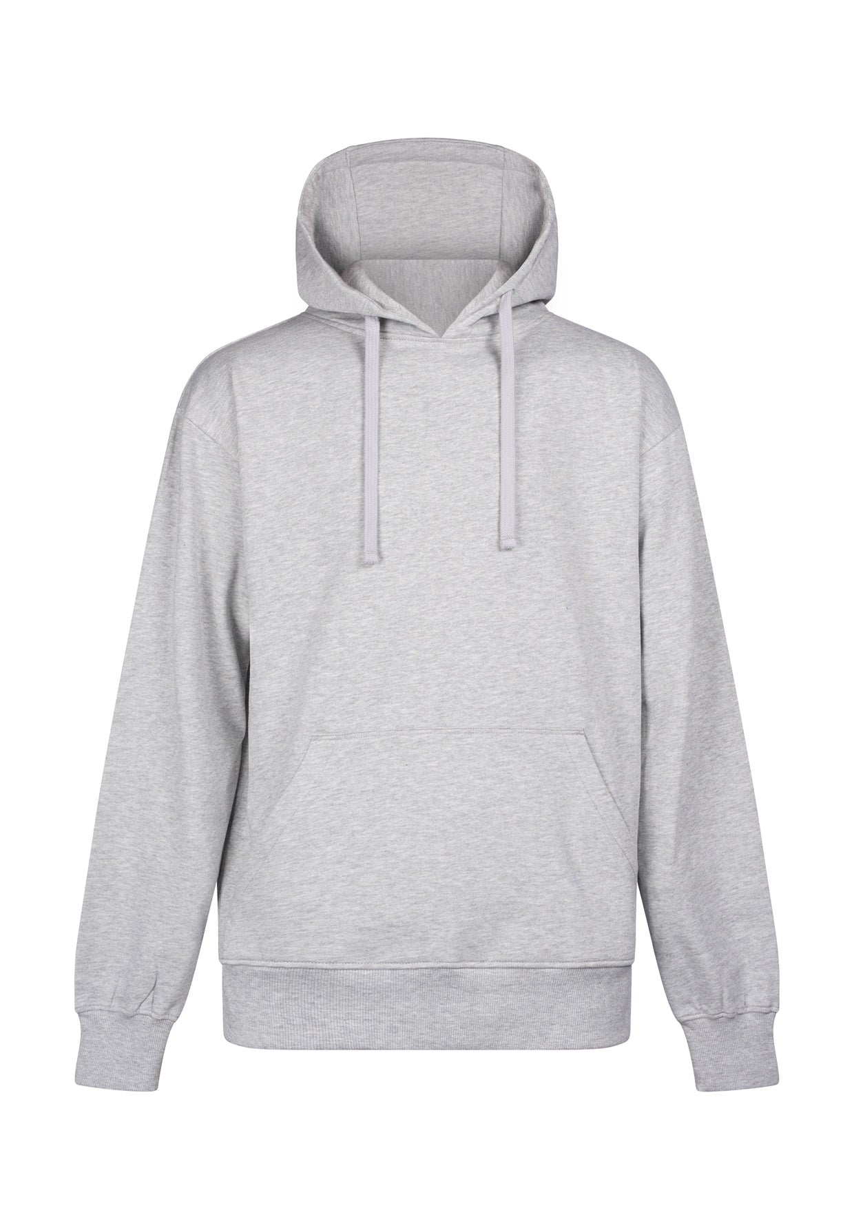 Heather Grey: Gemütlicher Hoodie aus Bio-Baumwolle für Herren [17512]