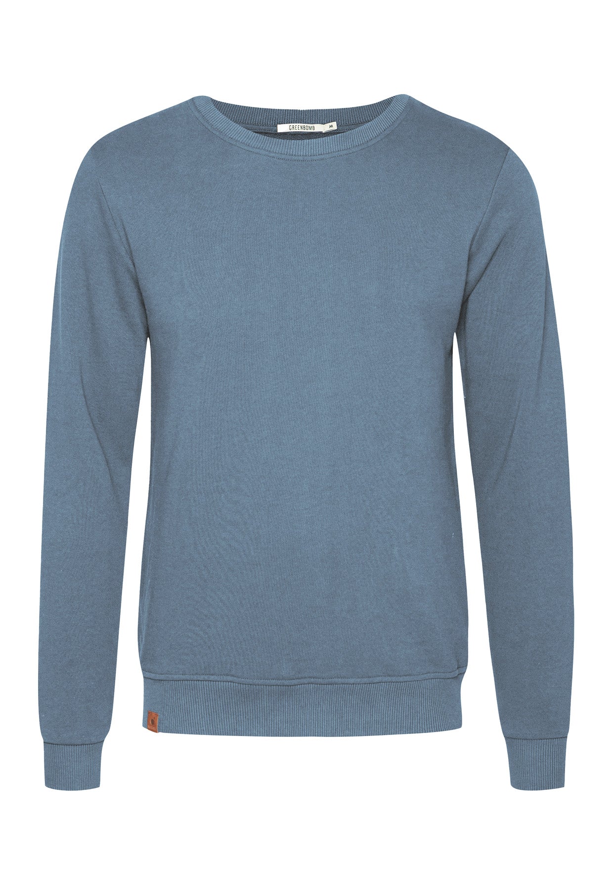 Blau:  Gemütliches Sweatshirt aus Bio-Baumwolle für Herren [17518]