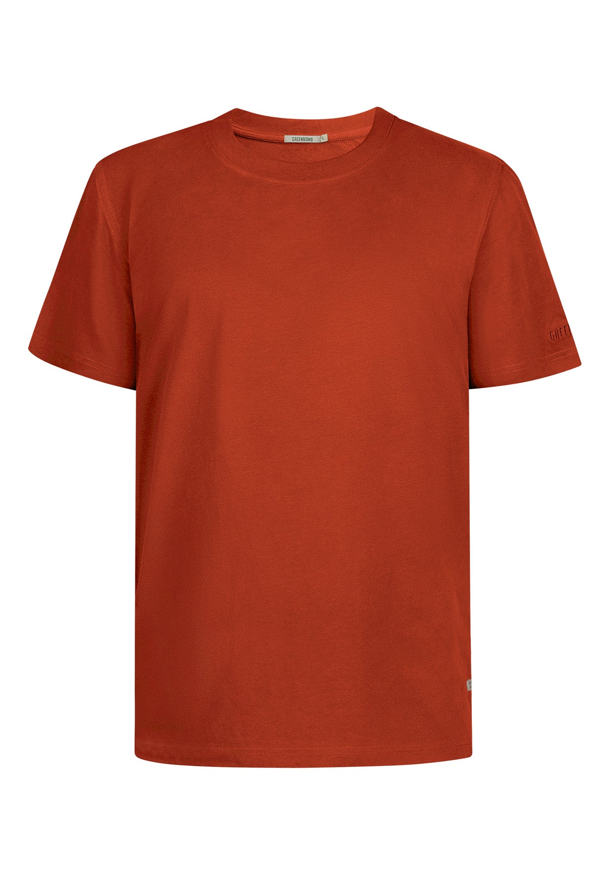 Clay Red: Lässiges Oversize-T-Shirt aus Bio-Baumwolle für Herren [17537]